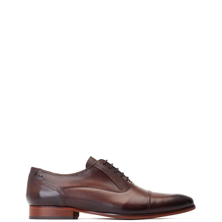 Base London Men's Black Angelo Derby Size 9