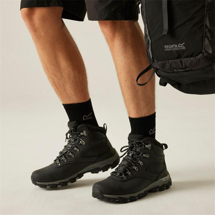 Regatta Men's Black Holcombe Classic Walking Boots Size 11