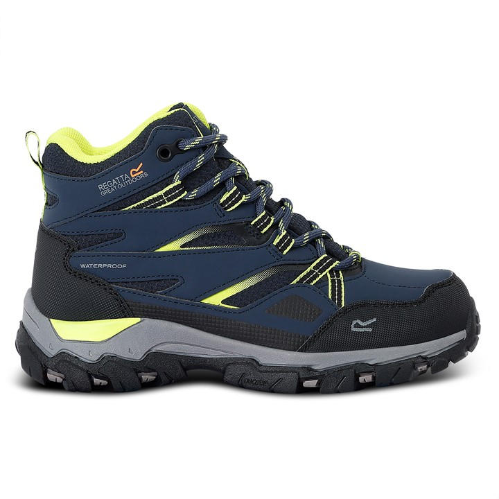Regatta Boys Navy/Lime Punch¿ Holcombe Iii Walking Boots C12