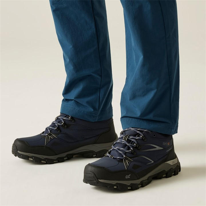 Regatta Men's Navy/Dark Steel Holcombe Low Iii Walking Shoes Size 12