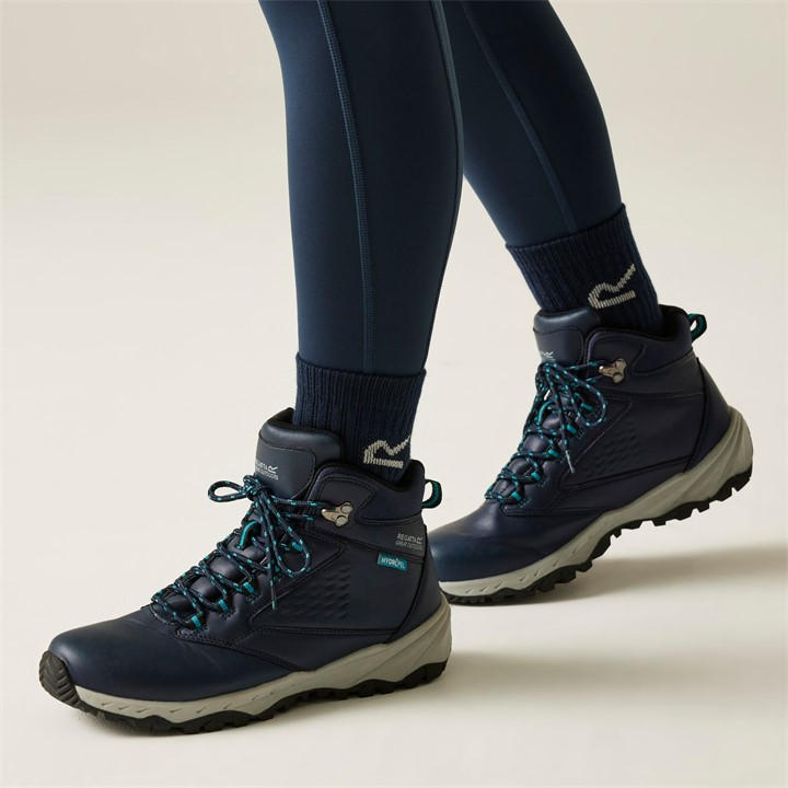Regatta Women's Blue Holcombe Classic Walking Boots Size 6.5