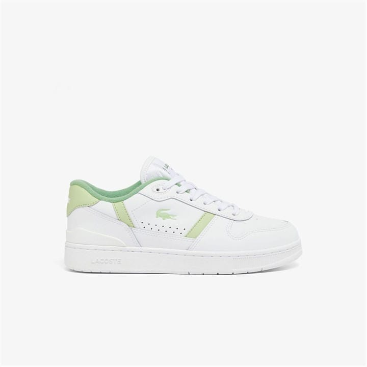 Lacoste Women's White T-Clip Set Leather Trainers Size 8