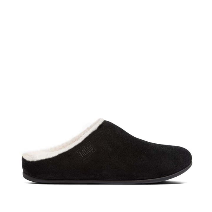 Fitflop Chrissie Shearling Slippers In Black