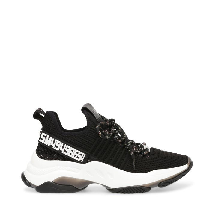 Steve Madden Women's Black Maxilla-R-E Trainers Size 4