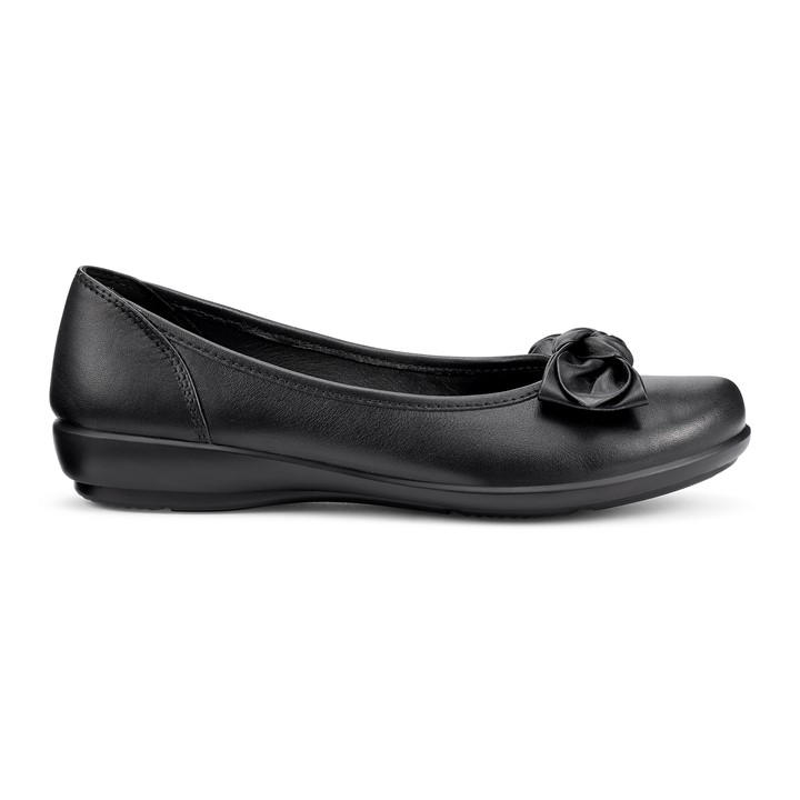 Hotter Jewel Ballerina Pumps Wide Fi In Black