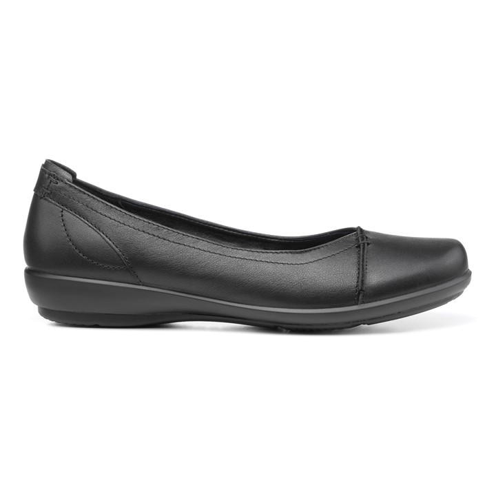 Hotter Robyn Ii Ballerina Pumps Wide Fi In Black