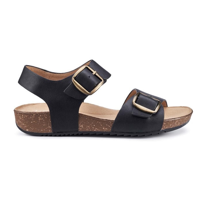 Hotter Tourist Ii Sandals Standard Fi In Black