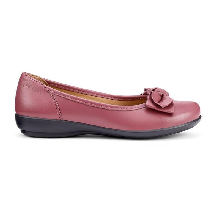 Hotter Jewel Ballerina Pumps Standard Fi In Pink