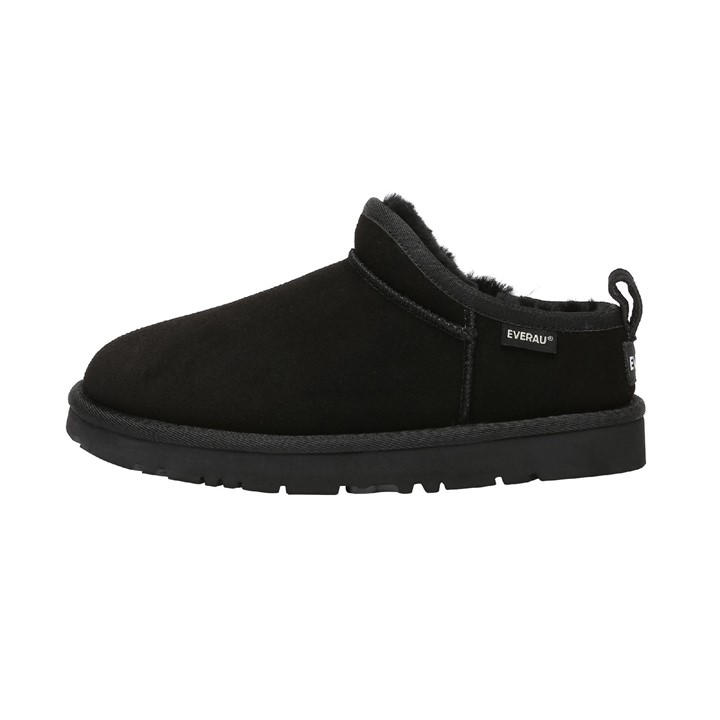 Everau Women's Black Quail Micro Slippers