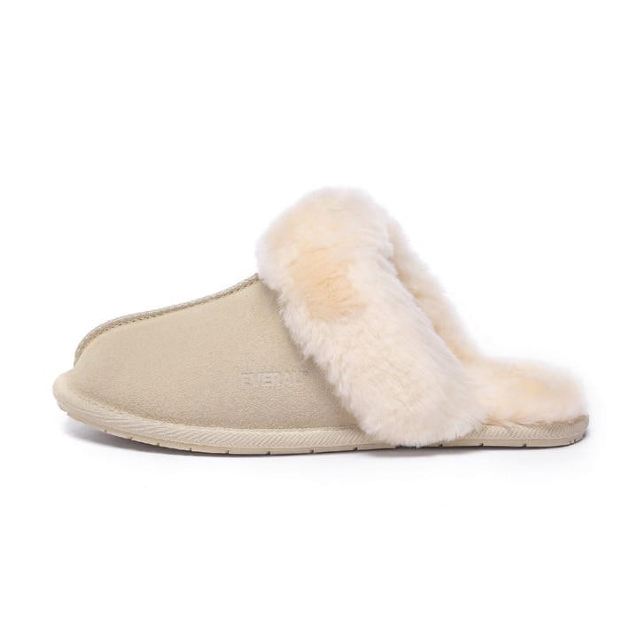 Everau Women's Beige Harrier Slippers