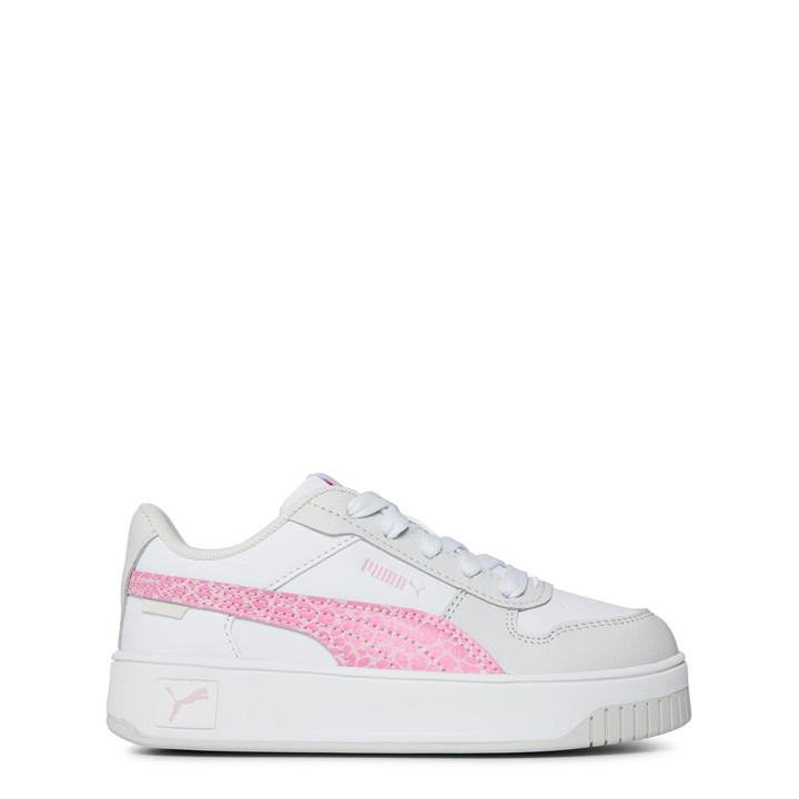 Puma Girls White Carina Street Ps Low-Top Trainers - C12
