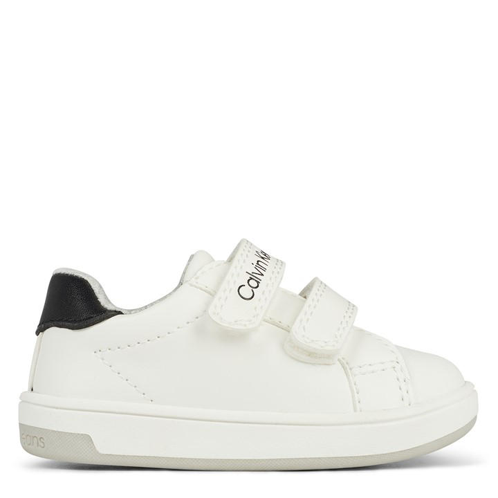 Calvin Klein Jeans Boys White Infants Low Top Court Trainers C6