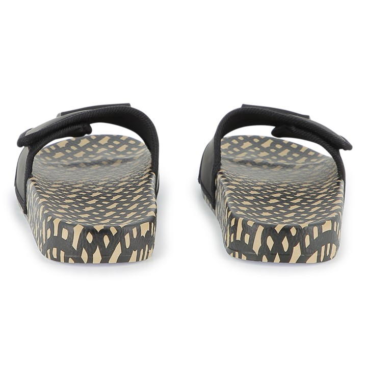 Black - Boss - Textile Slider Slippers Childens