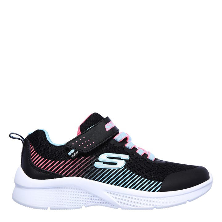 Skechers Girls Black Microspec Runners Child C12