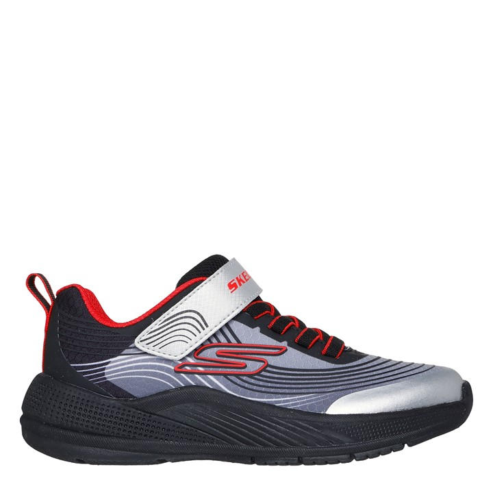 Skechers Boys Silver Lightweight Toddler Gore & Strap Sn Runners C5