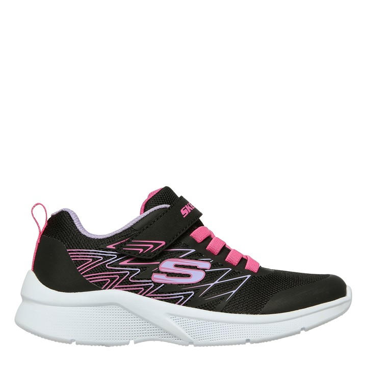 Skechers Girls Black Microspec Runners Child C12