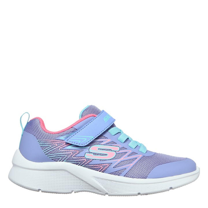 Skechers Girls Purple Microspec Runners Child C12