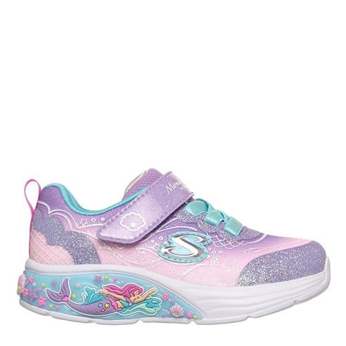 Skechers - Kids' Leather Light Up Trainers
