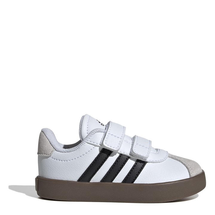 Adidas Boys White Vl Court 3.0 Infants Shoes C7