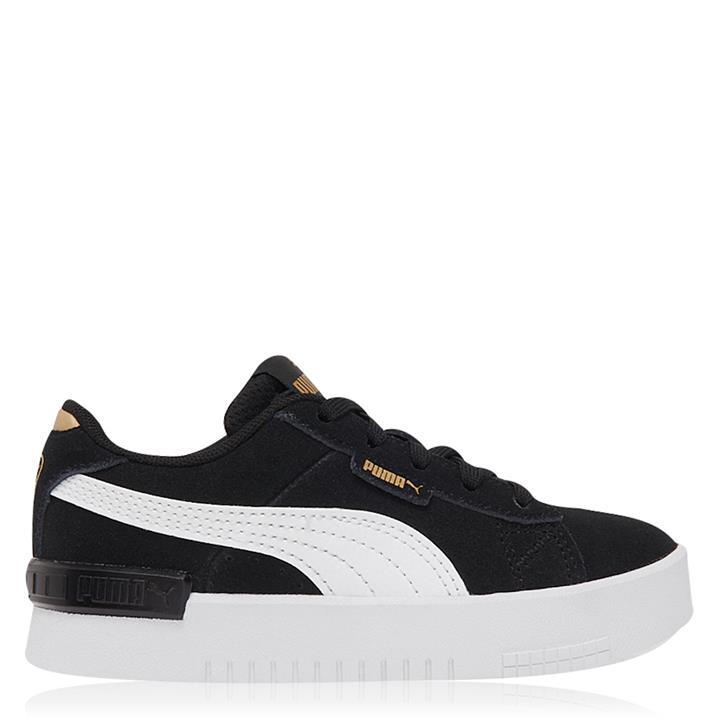 Puma Girls Black Jada Suede Child Trainers C11