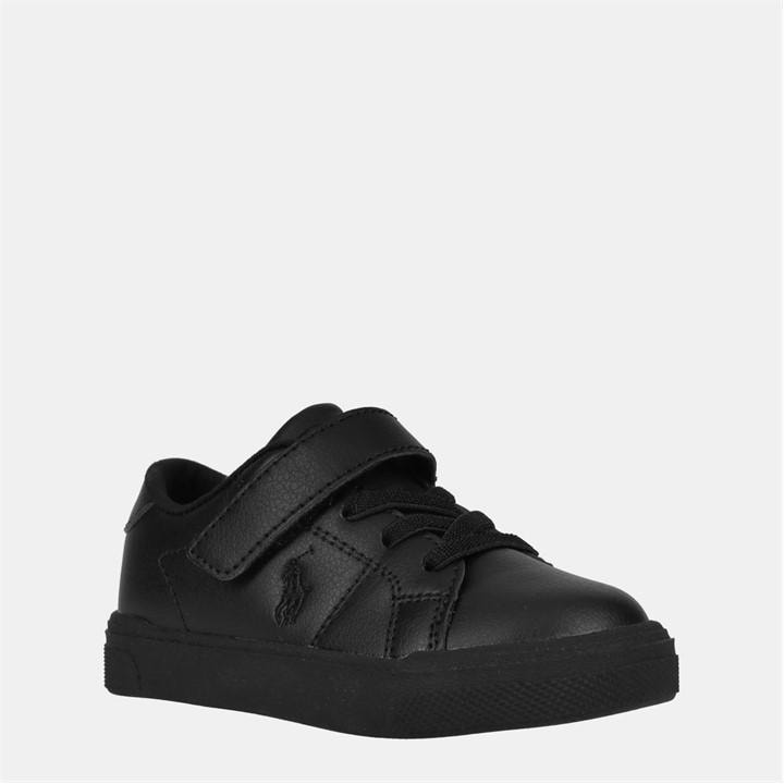 Polo Ralph Lauren Boys Black Sutton Low Trainers Infants C7