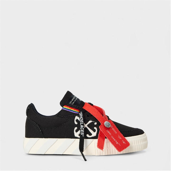 Black/White - OFF WHITE - Kids Low Trainers