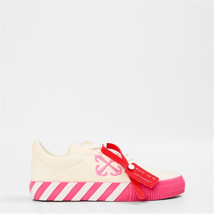 White/Pink - OFF WHITE - Kids Low Trainers