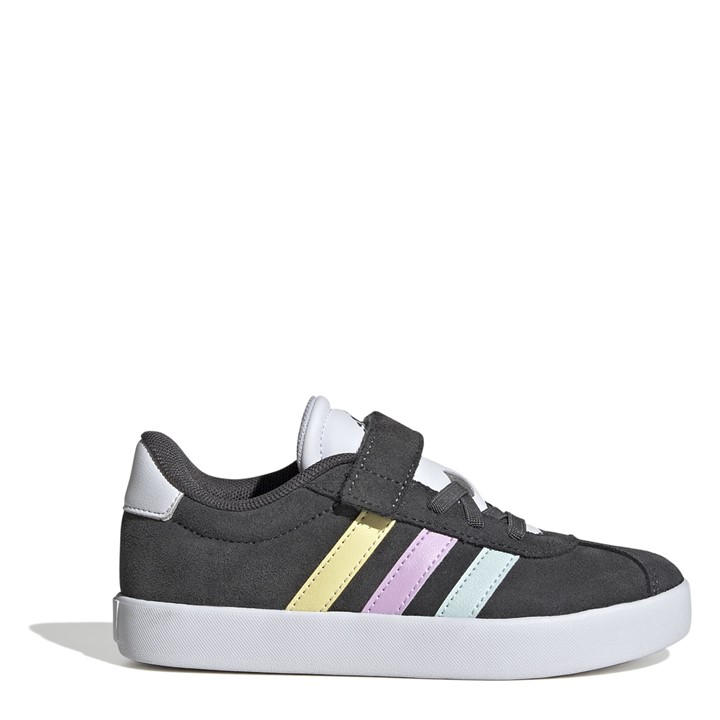 Adidas Girls Grey Vl Court 3.0 Trainers Childrens C12