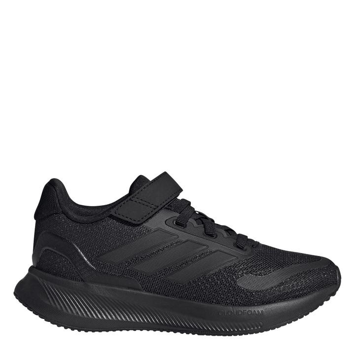 Adidas Boys Black Runfalcon 5 El Childrens Trainers C12
