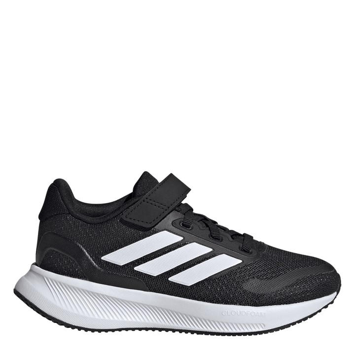 Adidas Boys Black Runfalcon 5 El Childrens Trainers C13
