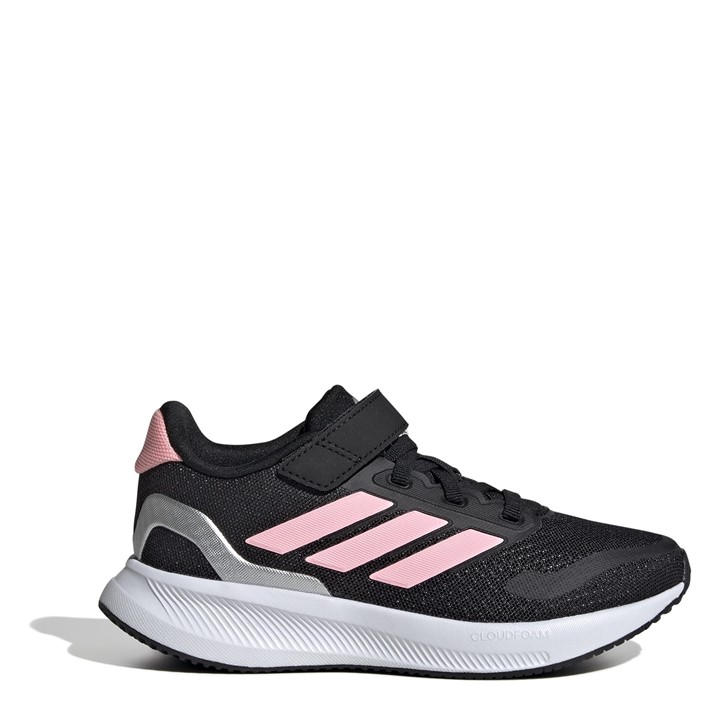 Adidas Girls Black Runfalcon 5 Shoes Childrens C13