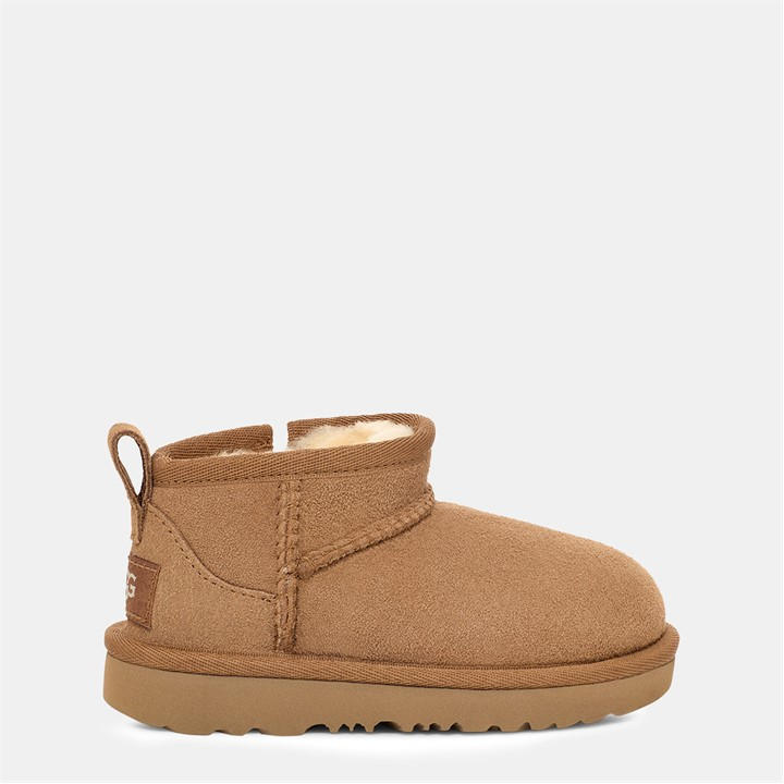 Ugg Girls Brown Classic Ultra Mini Boots Infants C6