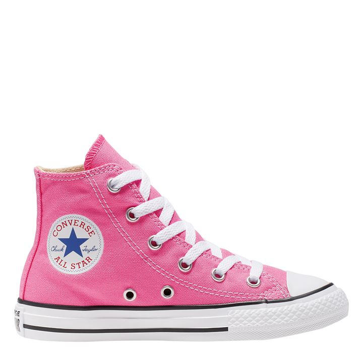 Converse Lifestyle Boys Pink Chuck Hi Top Trainers C5