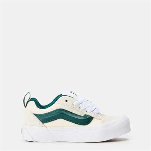 Vans - Unisex Kids' Knu Skool Retro Sport Green/Marshma Canvas Trainers