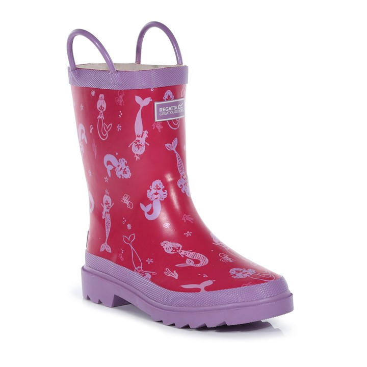 Regatta Boys Multi Minnow Junior Cotton Lined Wellington Welly Unisex Kids C13