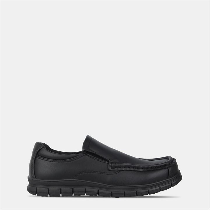 Giorgio Boys Black Bexley Slip Shoes Childrens C13