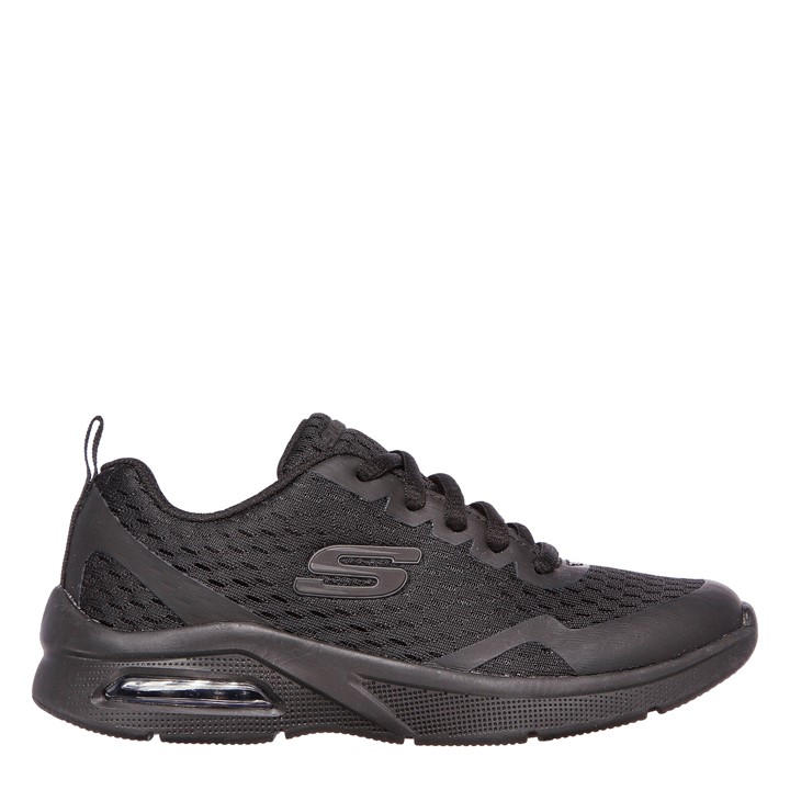 Skechers Boys Black Microspec Max Junior Trainers Size 3