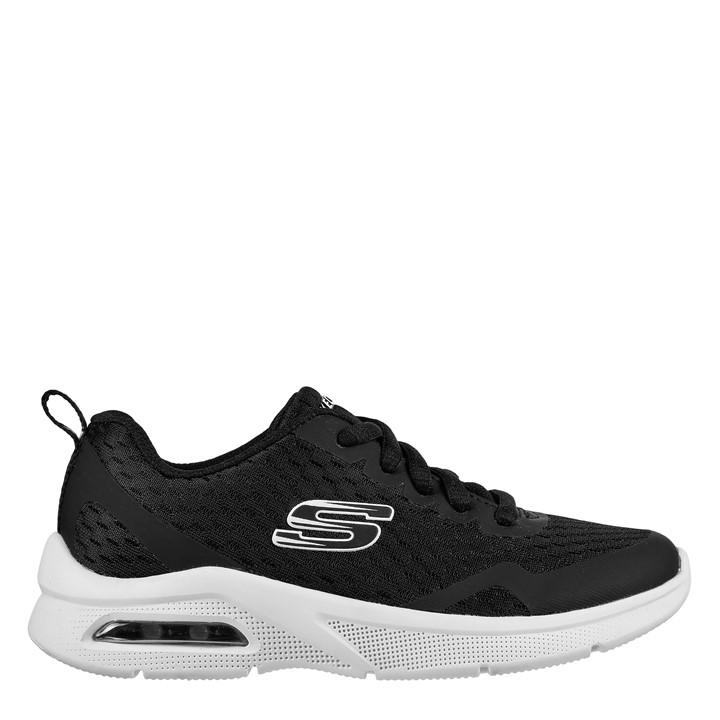 Skechers Boys Black Microspec Max Junior Trainers Size 3