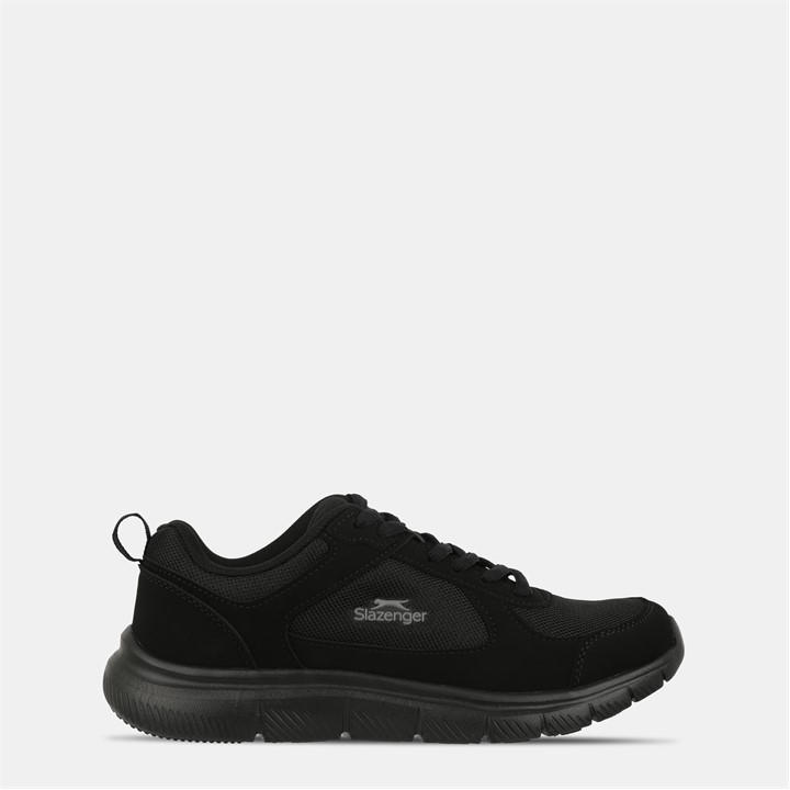 Slazenger Boys Black Force Mesh Trainer Junior Size 5.5