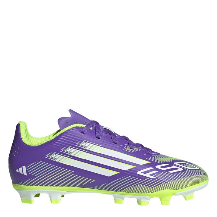 Adidas Boys Purple F50 Messi Club Childrens Firm Ground Football Boots C13