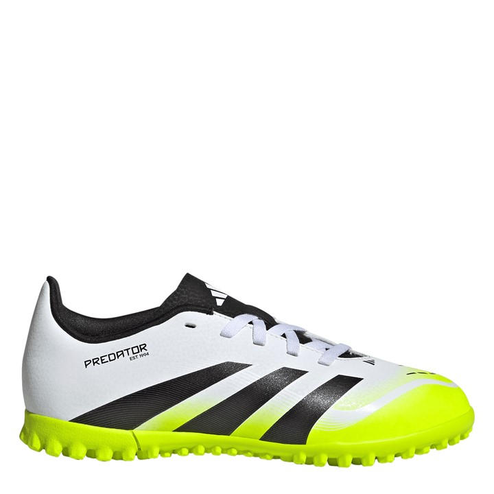 Adidas Boys White Predator Club Childrens Astro Turf Football Boots Size 2