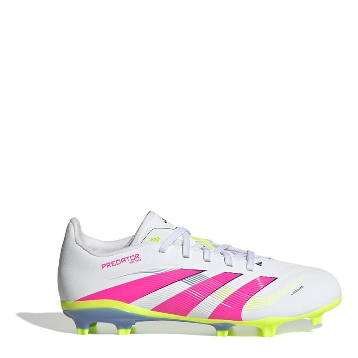 Adidas Boys White Predator League Childrens Firm Ground Football Boots C13