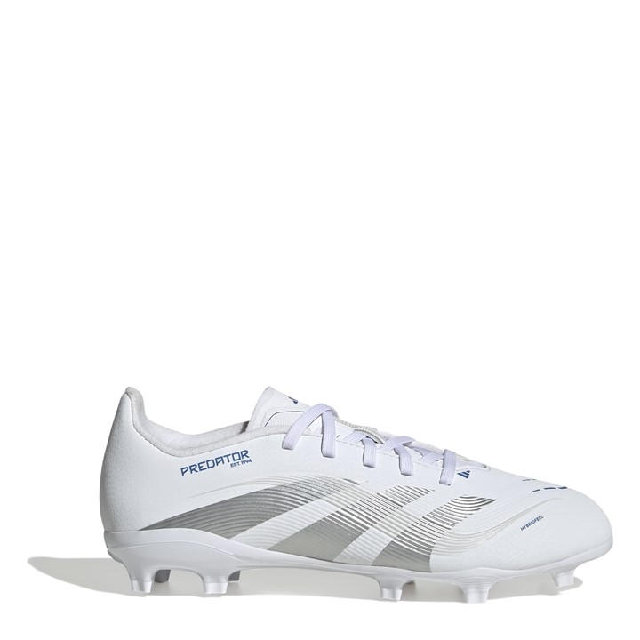 Adidas Boys White Predator League Childrens Firm Ground Football Boots C13