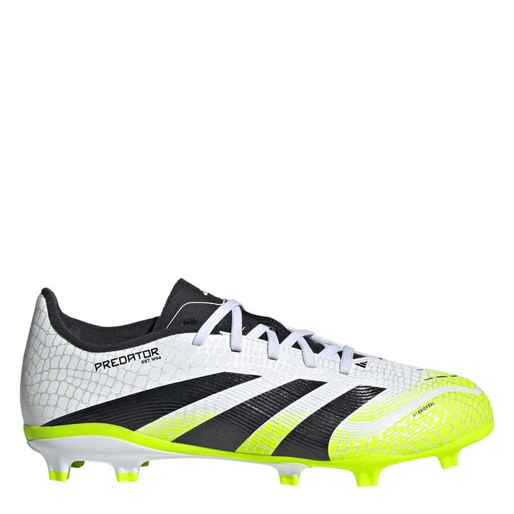 Adidas Boys White Predator League Childrens Firm Ground Football Boots C12
