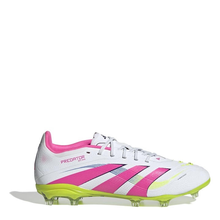 Adidas Boys White Predator Elite Childrens Firm Ground Football Boots C13