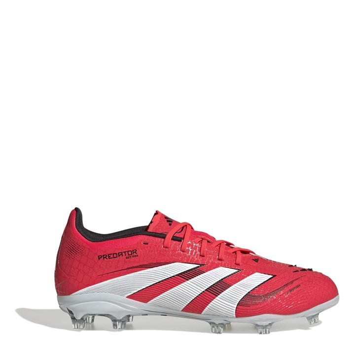 Adidas Boys Red Predator Elite Childrens Firm Ground Football Boots C13