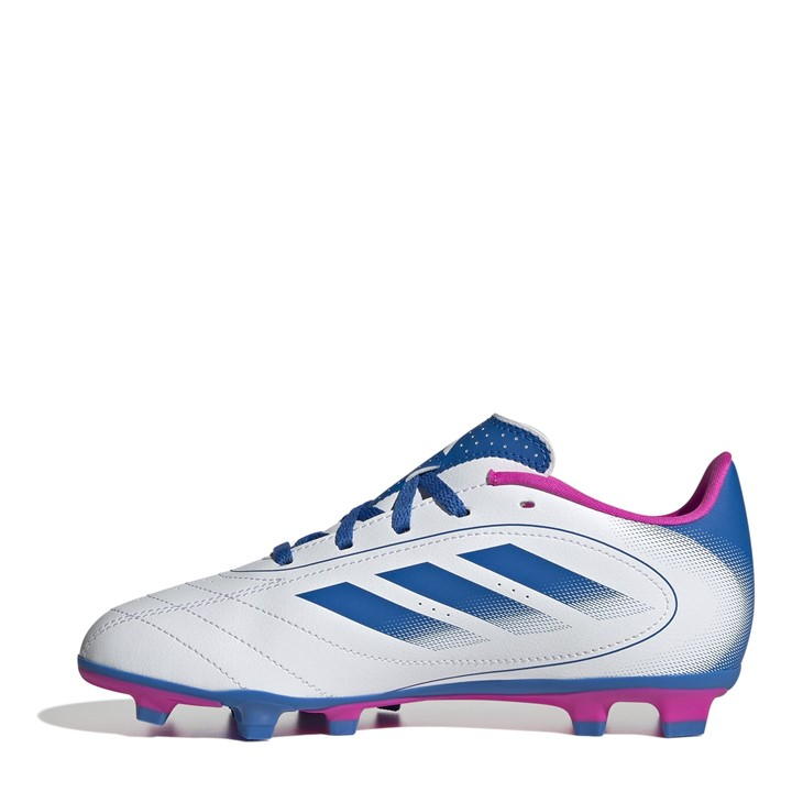 White/Blue/Pink - adidas - Goletto VIII Juniors Firm Ground Football Boots