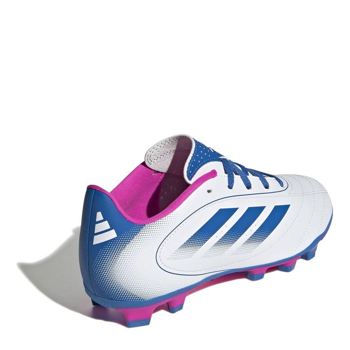White/Blue/Pink - adidas - Goletto VIII Juniors Firm Ground Football Boots
