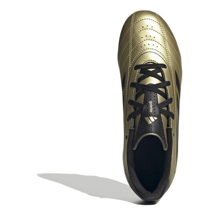 Gold/Black - adidas - Goletto VIII Juniors Firm Ground Football Boots