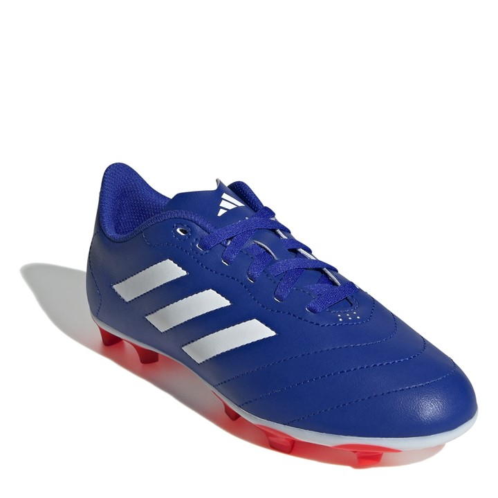Blue/Wht/Red - adidas - Goletto VIII Juniors Firm Ground Football Boots